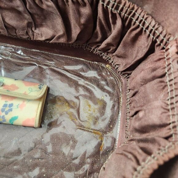 Vintage 50s 60s SKYWAY Luggage Train Cosmetic Case Mid Century Pinup Glam Travel - Picture 10 of 13